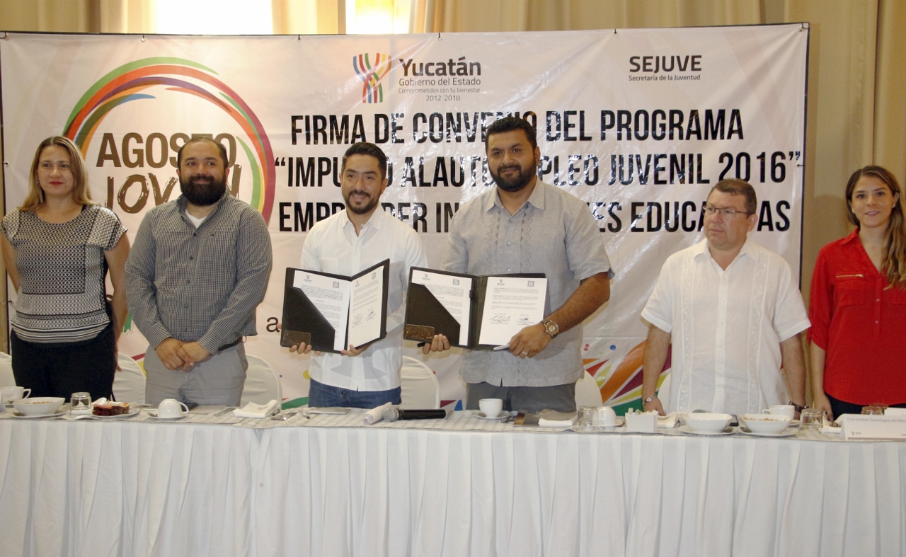 Sejuve hace alianza con instituciones educativas de todo el estado