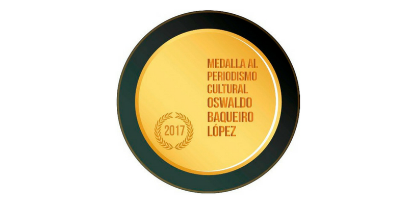 Abren convocatorias para medallas al Periodismo Cultural y de Espectáculos